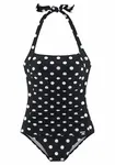 LASCANA Jednodielne plavky  čierna / biela
