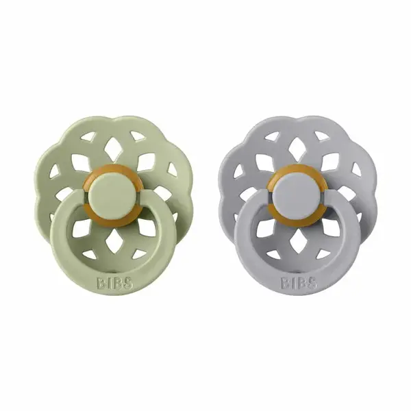 BIBS Boheme cumlíky z prírodného kaučuku 2ks - veľkosť 1 - Sage / Cloud