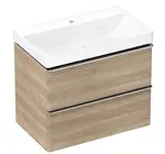 Hansgrohe Xelu Q - Skrinka s umývadlom, 63x78x50 cm, 2 zásuvky, prírodný dub/chróm 54376000