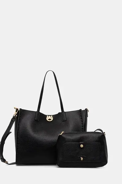 Kabelka U.S. Polo Assn. Middleton černá barva, BIU0M8868WVP