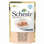 SCHESIR Kapsička pre mačky tuniak a losos 50 g
