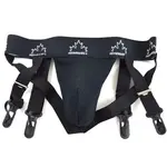WINNWELL HOKEJOVÝ SUSPENZOR S PODVAZKY BLACK SR Sportovní suspenzor, černá, velikost