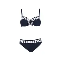 SUNFLAIR Bikiny  námornícka modrá / biela