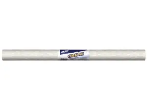 Krepový papír role 50x200cm perleťový bílý
