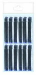 Inkoustové zásobníky modré 12 ks v sáčku