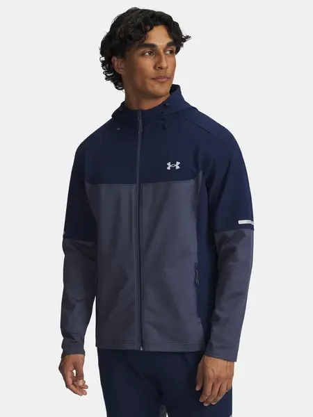 Men's Under Armour Utility Woven Winterized FZ-BLU Jacket - Mens