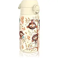 Ion8 Leak Proof fľaša na vodu z nehrdzavejúcej ocele Monkeys 400 ml