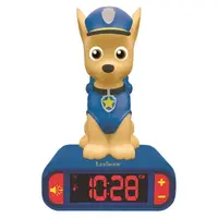 Budík s nočním 3D světlem Chase Tlapková patrola
