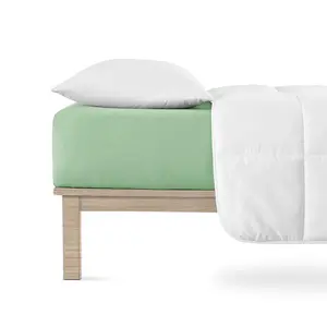 Napínací prostěradlo jersey s elastanem zelené sada 2 ks 90 x 200 cm