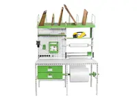 Balicí stůl Servisbal 1600x800x750-950 mm, 2x zásuvka