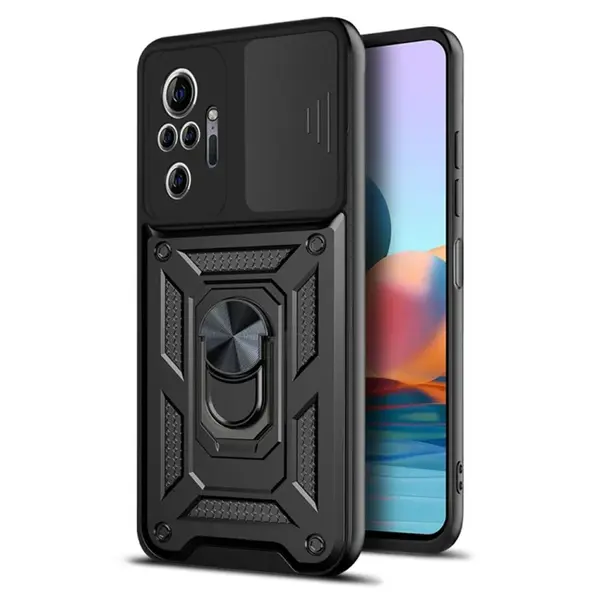Techsuit CamShield, Xiaomi Redmi Note 10 Pro / Note 10 Pro Max, černý