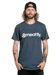 Meatfly pánské tričko Joe Navy Heather | Modrá | Velikost M