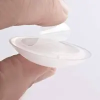 Zarážka dveřní, Ø 40 mm, transparentní, 6 ks