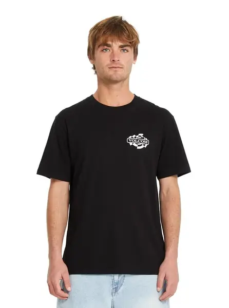 Volcom pánské tričko Startlog Bsc Black | Černá | Velikost M