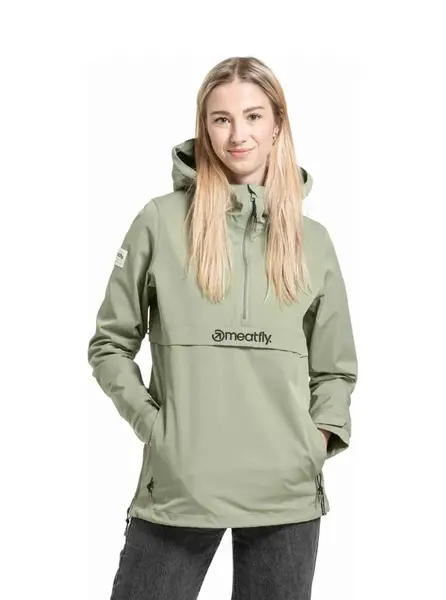 Meatfly dámská street bunda Kalle Olive / Black Logo | Zelená | Velikost L