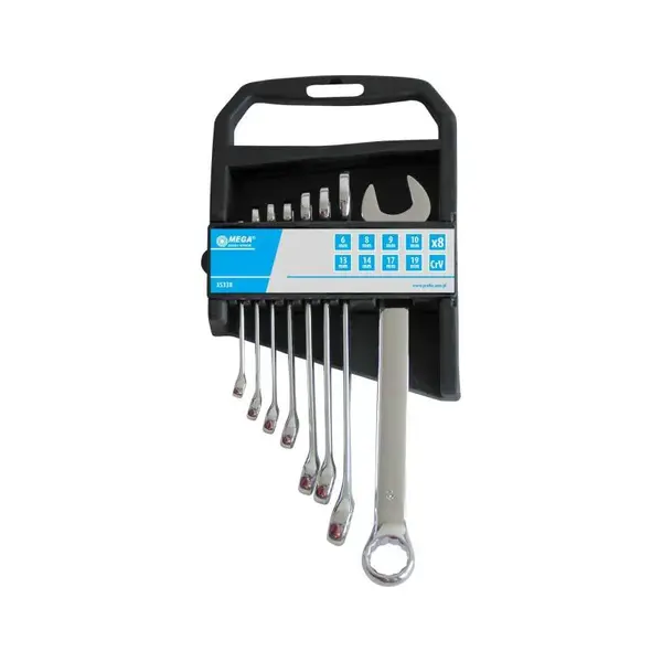 Klíče očkoploché CrV 12 ks, 6 - 22 mm, PROLINE