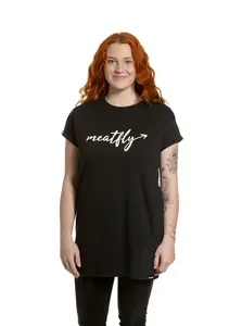 Meatfly dámské šaty Senna Logo Black | Černá | Velikost L | 100% bavlna