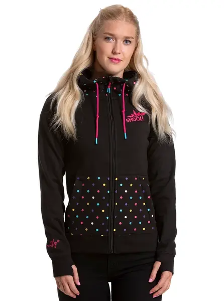 Meatfly dámská technická mikina Alisha Pink Big Shock | Růžová | Velikost XS