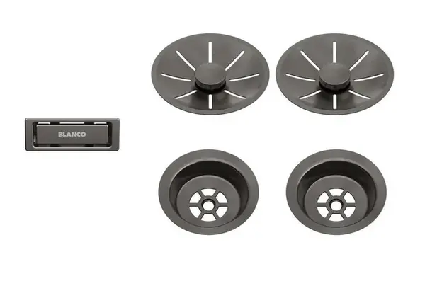 Blanco Doplňky - Odtoková sada InFino, tmavá ocel 206901