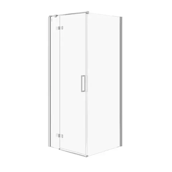 Cersanit Jota - Sprchový kút 80x80 cm, ľavý, chróm/číre sklo S160-005
