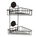 Compactor Bestlock - Rohová drátěná polička, černá RAN9779