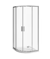 Jika Nion - Sprchový kút štvrťkruhový, 90x90 cm, rádius 55 cm, Jika perla Glass, strieborná/sklo arctic H2532N20026661