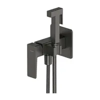 OMNIRES Parma - Bidetová batéria pod omietku, so spŕškou, s telesom, kefovaný grafit SYSPMBI2GR