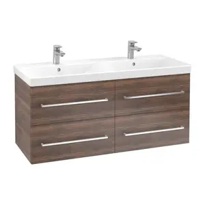 Villeroy & Boch Avento - Umývadlová skrinka, 118x51x45 cm, 4 zásuvky, Arizona Oak A89300VH