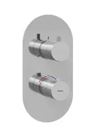 Ravak Espirit - Termostatická batéria pod omietku, na 3 spotrebiče, chróm X070209