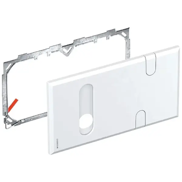 Geberit Příslušenství - Krycí deska pro umyvadlové baterie s funkčním boxem a zápachovou uzávěrkou pod omítku 116.426.11.1