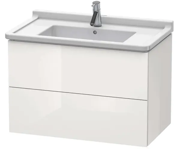 Duravit L-Cube - Umyvadlová skříňka 56x82x47 cm, 2 zásuvky, lesklá bílá LC626502222