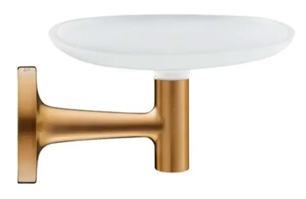 Duravit Starck T - Mýdlenka s držákem, matné sklo/kartáčovaný bronz 0099330400