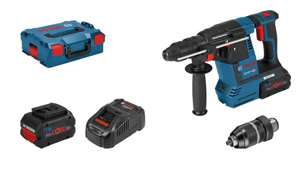 Bosch Nářadí - 18V AKU vrtací kladivo, 2x aku 8,0 Ah ProCORE, nabíječka 061191000E