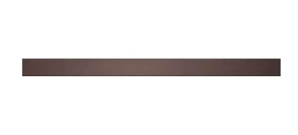 I-Drain DZIGNSTONE - Designový rošt pro vaničky Solid Linear, délka 70 cm, čokoládová DP.GS.C.0695