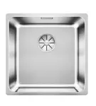 Blanco Solis 400 - Drez, 44x44 cm, kefovaná nerezová 526118