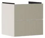 Hansgrohe Xevolos E - Umyvadlová skříňka 58x58x48 cm, 2 zásuvky, matná béžová/bronz 54176390