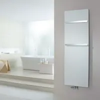 Zehnder Vitalo Bar - Koupelnový radiátor 189x50 cm, rovný, středové připojení 5 cm, bílý lak VIP-190-050