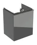 Geberit Acanto - Umyvadlová skříňka, 45x42x38 cm, 1 zásuvka, sklo/lávová 503.002.JK.2