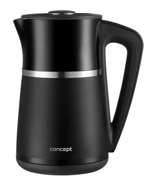 Concept - Rýchlovarná kanvica, objem 1,7 l, s reguláciou teploty, 2200 W, čierna rk3100