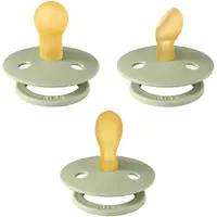 BIBS Try-It Size 1: 0+ months sada pre deti od narodenia Sage 3 ks