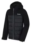 Husky Swany K 128, black Dětská softshell plněná bunda