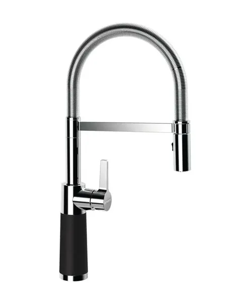 SCHOCK SC-550 - Dřezová baterie s flexibilním ramenem a sprškou, Nero/chrom 558000GNE