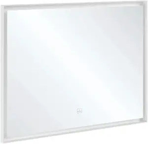 Villeroy & Boch Subway 3.0 - Zrcadlo v rámu s LED osvětlením, 100x75 cm, dotykový senzor A4631000