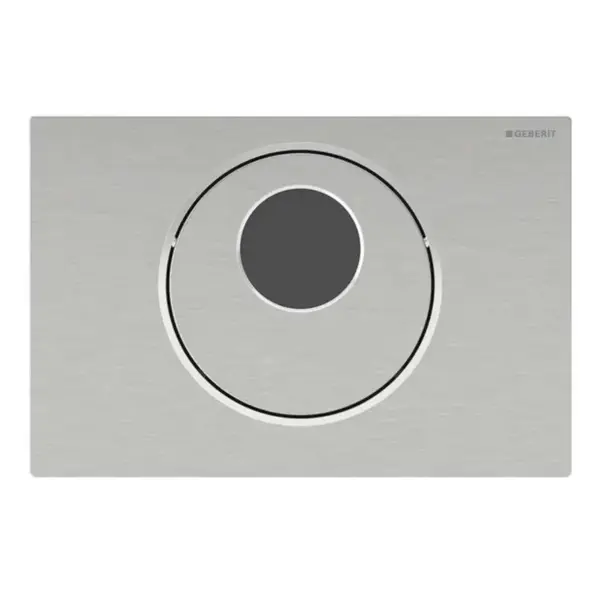 Geberit Sigma10 - Elektronické ovládání splachování, síťové napájení, kartáčovaný nerez 115.856.SN.6