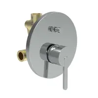 Laufen Lua - Baterie pod omítku, pro 2 spotřebiče, s tělesem, chrom H3210860048001