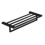 Kludi Vela C - Držák ručníku s poličkou, délka 60 cm, matná černá 3198939