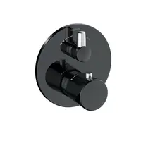 Kludi Balance - Termostatická baterie pod omítku, pro 2 spotřebiče, matná černá/chrom 528108775