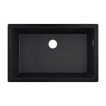 Hansgrohe Dřezy - Podstavný granitový dřez S510-U660, grafitová černá 43432170