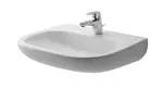 Duravit D-Code - Umyvadlo Med, 60x46 cm, s 1 otvorem pro baterii, alpská bílá 23116000002