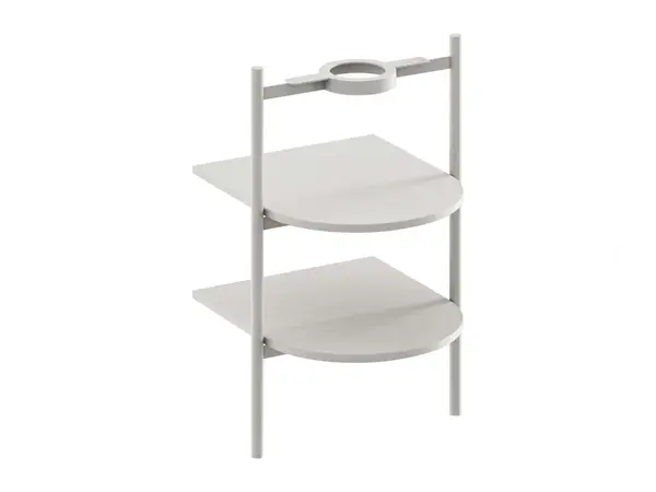 Ravak Yard - Konstrukce s policemi pod umyvadlo, Smoke Grey D80000O004